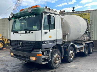 Mercedes-Benz Actros 4143 Mixer 9CBM Schwing 8x4 Full Steel Suspension EPS V6 Good Condition