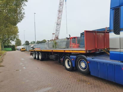 Nooteboom 3 Axle Trailer Drum Brakes extendable NL Trailer Good Condition