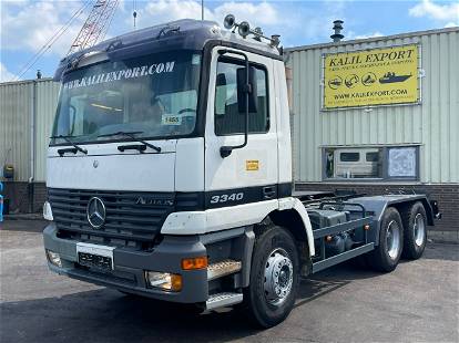 Mercedes-Benz Actros 3340 Chassis 6x4 V6 EPS Gearbox Full Steel Big Axle's Good Condition
