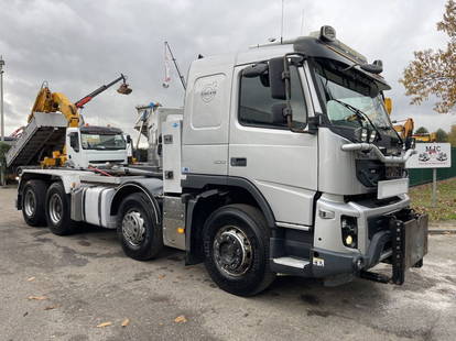 Volvo FMX 500 8x4 RETARDER - HAAKSYSTEEM / HOOKSYSTEM / ROLL-OFF / ABROLLKIPPER / GANCHO - 369.000km - HUB REDUCTION