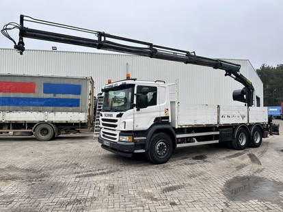 Scania P450 6x4 + KRAN PK 16002 C - *287.000km* - RETARDER - E6 - TÜV 07/2025 - GOOD CONDITION