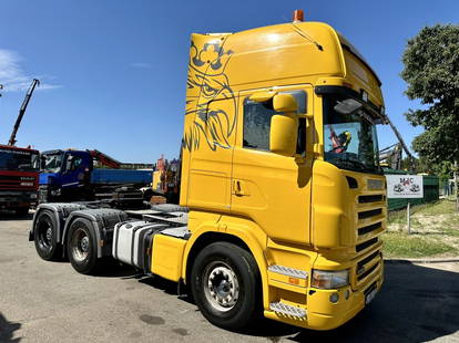 Scania R560 6X4 TRACTOR UNIT - V8 - RETARDER - PTO HYDR - STEEL SPRING / BLATT - BIG AXLES / HUB REDUCTION - BE TRUCK 