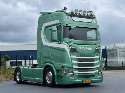 Scania S580 FULL AIR, 4X BALLOON IN BACK, RETARDER, NL TRUCK.