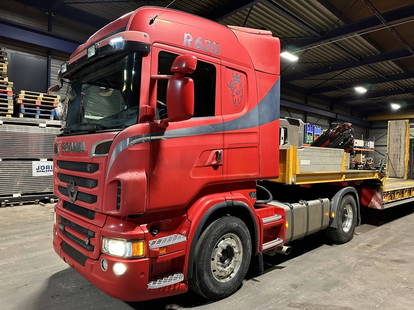 Scania R620-V8 4x2 MANUAL GEARBOX + RETARDER - PTO HYDR - EURO 5 - SPOILERS - HIGHLINE - ALCOA DURABRIGHT - BE TRUCK