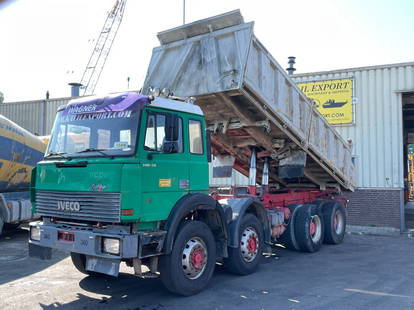 Iveco 340-34 Kipper 8x4 Big Axle's Full Spring Suspension V8 Manuel Gearbox ZF Top Condition