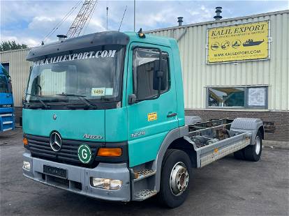 Mercedes-Benz Atego 1228 Chassis Manuel Gearbox Hydraulic Pump Airco German Truck Good Condition