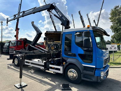 Volvo FL 240 4x2 ROLL-OFF TIPPER + CRANE HIAB 099 E-3 - RADIO - *FULL AIR* - BE TRUCK