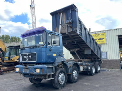 MAN 35.403 Kipper 8x8 Big Axle's Full Spring Suspension Good Condition