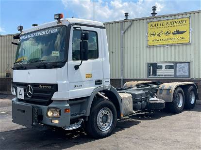 Mercedes-Benz Actros 3341 MP2 Chassis 6x4 EPS V6 German Truck Big Axle's Good Condition