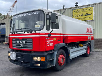 MAN 18.264 F2000 Fuel Tank Truck 14.600L 2 compartments German Truck Good condition