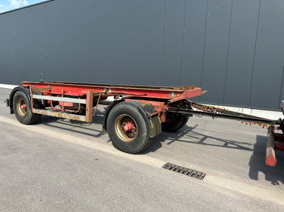 Diversen R202P DEOM - SCHMIT R202P 2-AXLES CONTAINER TRANSPORT - BPW - GOOD TIRES - AIR SUSPENSION - BELGIAN TRAILER