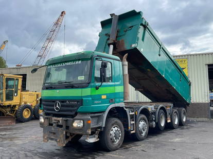 Mercedes-Benz Actros 5044 Kipper 10x8 Full Steel Eps 25m3 Steel Tipper Box Good Condition 4 units