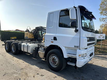 DAF CF 85.460 6x4 CHASSIS CABINE (6m) - MANUAL ZF - BIG AXLES / HUB REDUCTION - AP ACHSEN - BELGIAN TRUCK