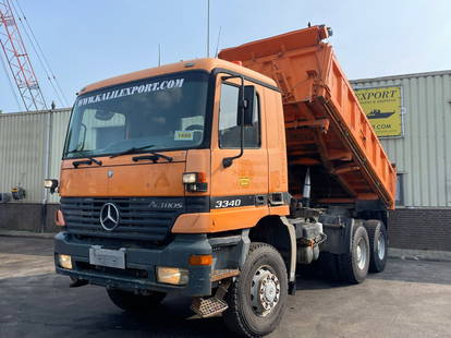 Mercedes-Benz Actros 3340 Kipper 6x6 V6 Manual Gearbox Full Steel Big Axle's Good Condition