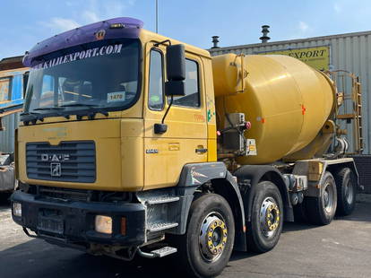 MAN 41.414 Concrete Mixer Karrena 9cbm 8x4 Full Steel Suspension ZF Good Condition