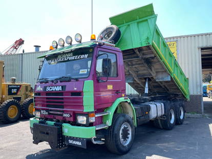 Scania P113-360 Kipper 6x6 Big Axle's Full Steel Suspension Good Condition