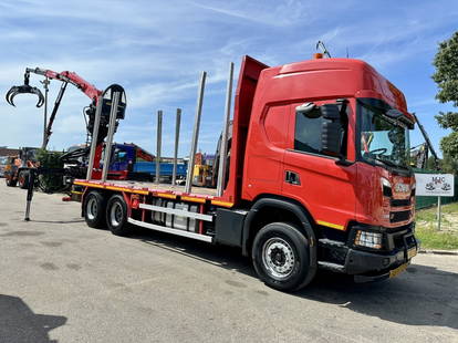 Scania G500 XT 6x4 WOOD / TIMBER / HOLZ CRANE PALFINGER EPSILON Q150Z + RETARDER - FULL AIR SUSP. - BE TRUCK